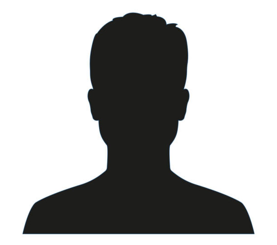Man avatar profile. Male face silhouette or icon isolated on white background. Vector illustration.